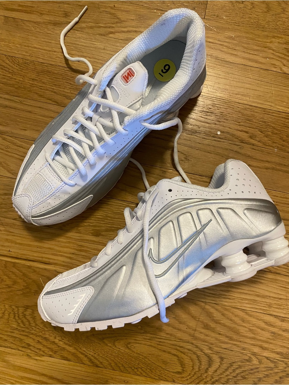 Nike Shox R4 White Metallic W